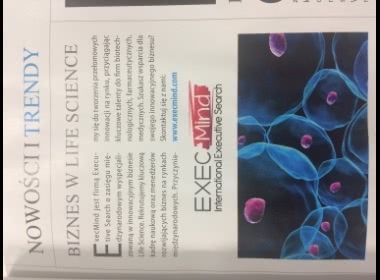 ExecMind in Forbes, June 2018 issue, Business in Life Science